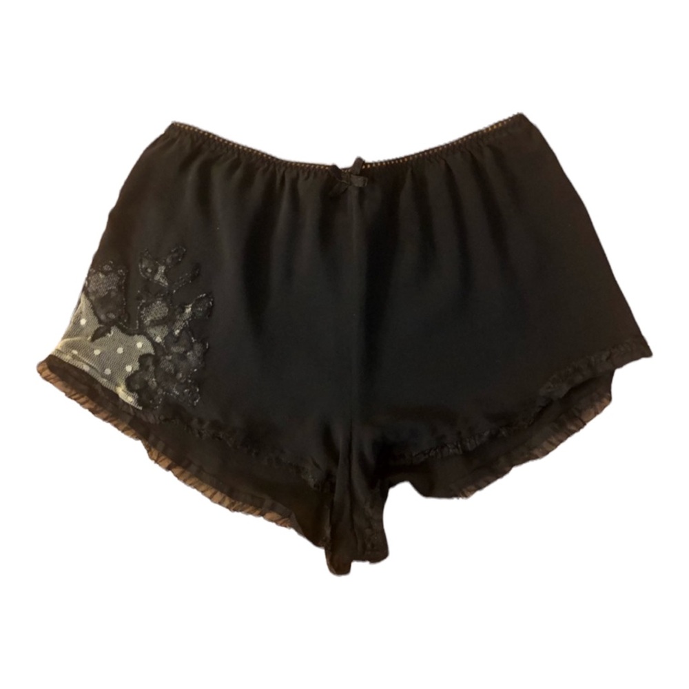 Vintage 1990’s/Y2K Silk & Lace Tap Pants by Luxury Designer Lola C & Co, Small - Picture 1 of 7